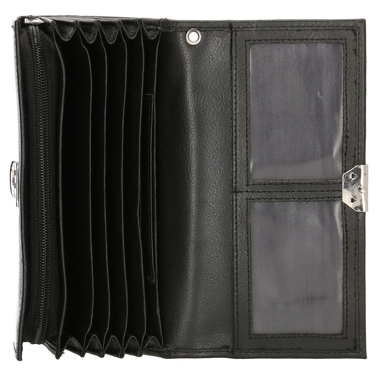 Kellnerbörse 18 x 10cm in Schwarz aus Leder