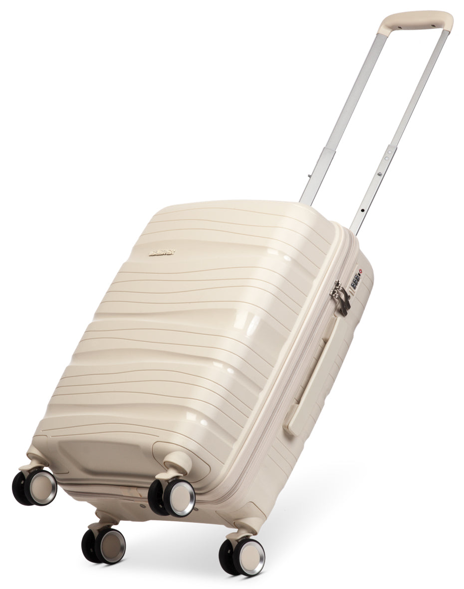 Reisetrolley "Miami" 4-Rad 55cm in Beige
