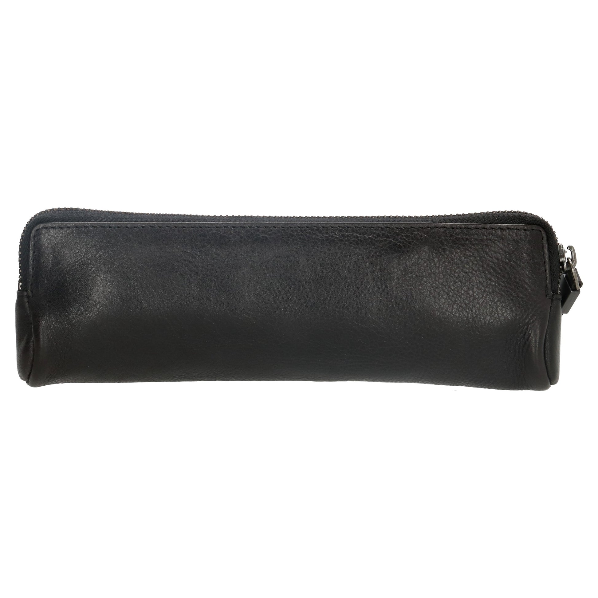 Stiftetui-| mäppchen 22 x 8cm in Schwarz aus Leder - leder-accessoires.com