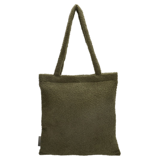 Teddyshopper 35x38cm in Olive - leder-accessoires.com