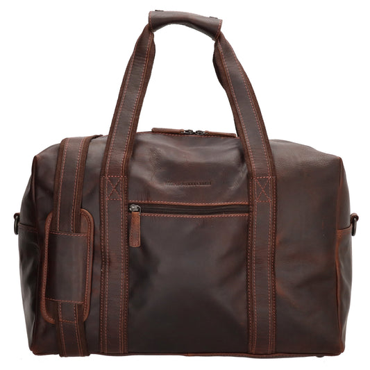 Reisetasche | Weekender 37 x 20 in Braun aus Leder