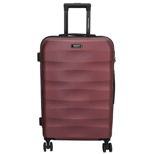 Reisetrolley 66cm in Burgunderrot mit 4-Rad aus ABS - leder-accessoires.com