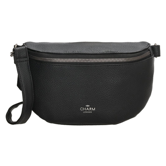 Bodybag 23,5 x 15cm in Lederoptik Schwarz