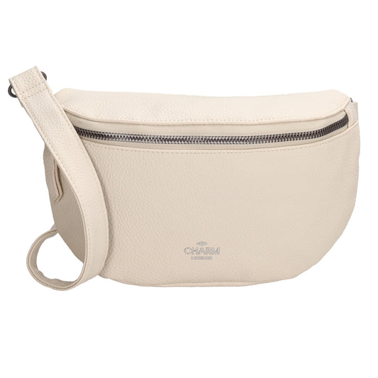 Bodybag 23,5 x 15cm in Lederoptik Beige