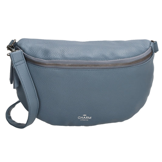 Bodybag 27,5 x 17cm in Lederoptik Jeansblau