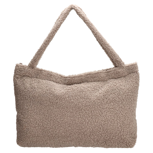 Teddyshopper 60x42cm in Taupe mit Reißverschluss