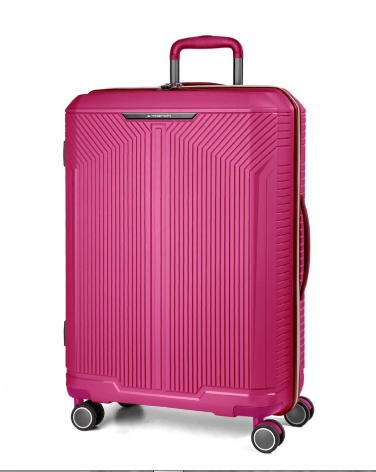 Reisetrolley "Fjord" 4-Rad 55cm in Pink|Magenta