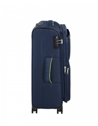 Reisetrolley erweiterbar 4-Rad 65cm in Blau