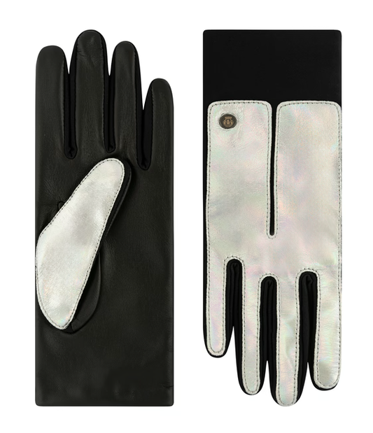 Lederhandschuhe | Haarschafleder Damen in Silber|Grau mit Touch-Funktion von Röckl - leder-accessoires.com