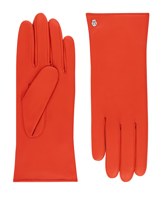 Lederhandschuhe | Haarschafleder Damen in Orange|Rost klassisch von Röckl - leder-accessoires.com