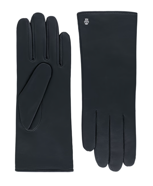 Lederhandschuhe | Haarschafleder Damen in Blau|Marine klassisch von Röckl - leder-accessoires.com