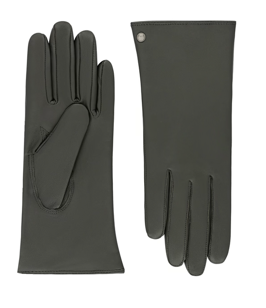 Lederhandschuhe | Haarschafleder Damen in Grau klassisch von Röckl - leder-accessoires.com