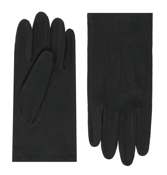 Baumwollhandschuhe Herren mit Aufnaht in Schwarz von Röckl - leder-accessoires.com