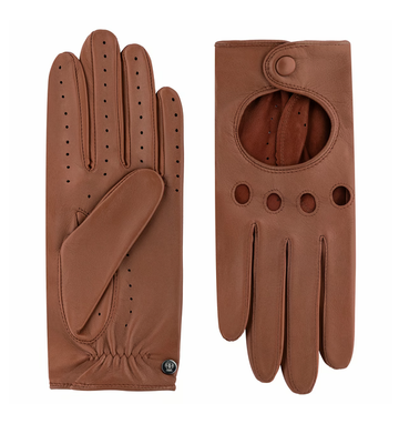 Autofahrerhandschuhe Damen in Cognac|Sattlebrown von Röckl - leder-accessoires.com