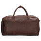 Reisetasche 54 x 32 in Braun aus Leder mit Reißverschluss