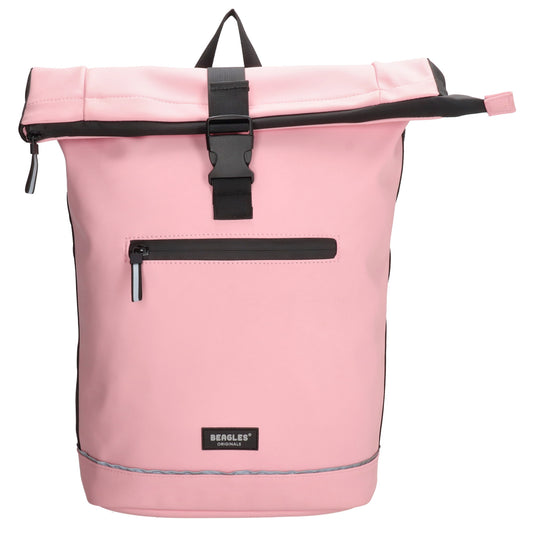 Rolltoprucksack 40x56cm in Rosa mit Klickverschluss