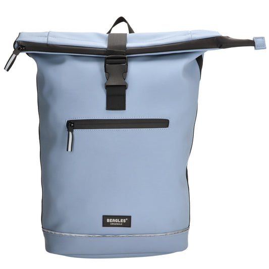 Rolltoprucksack 40x56cm in Hellblau mit Klickverschluss