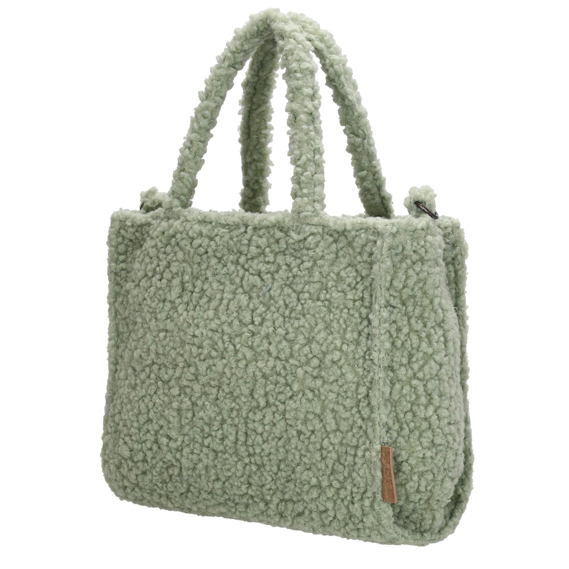 Teddytasche 27 x 22cm in Mint mit Reißverschluss - leder-accessoires.com
