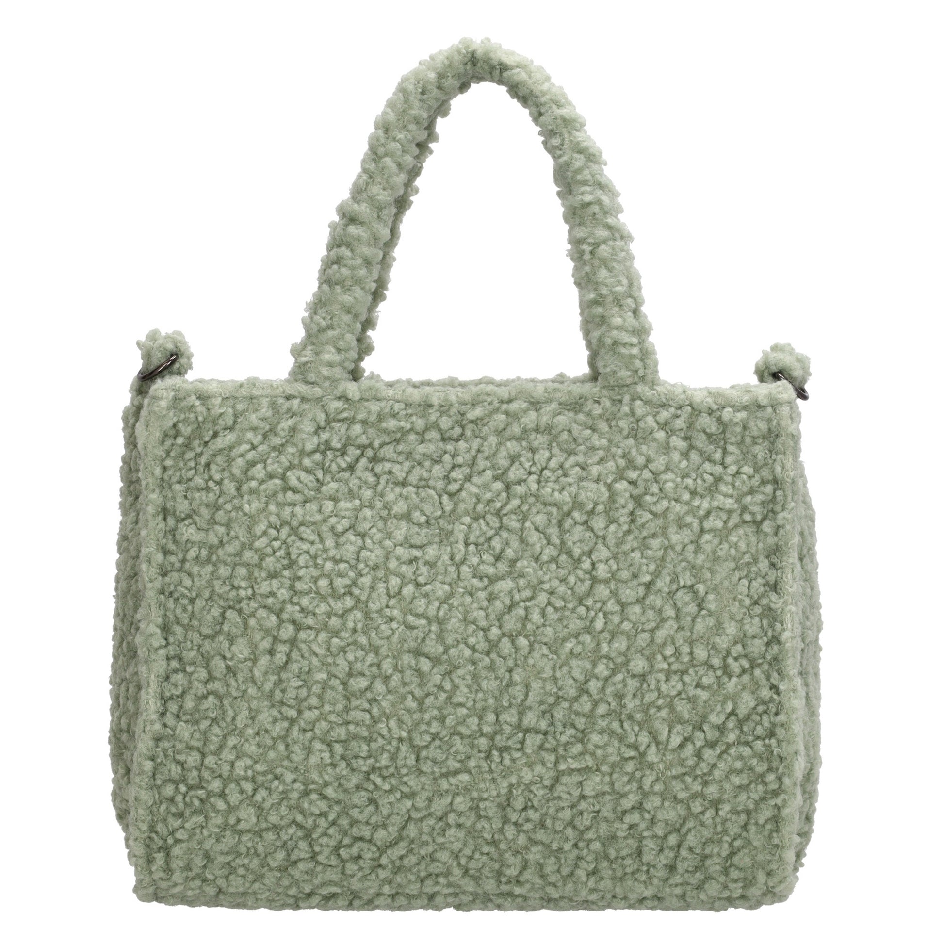 Teddytasche 27 x 22cm in Mint mit Reißverschluss - leder-accessoires.com