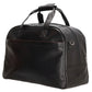 Reisetasche 46 x 30,5 in Schwarz aus Leder mit Reißverschluss