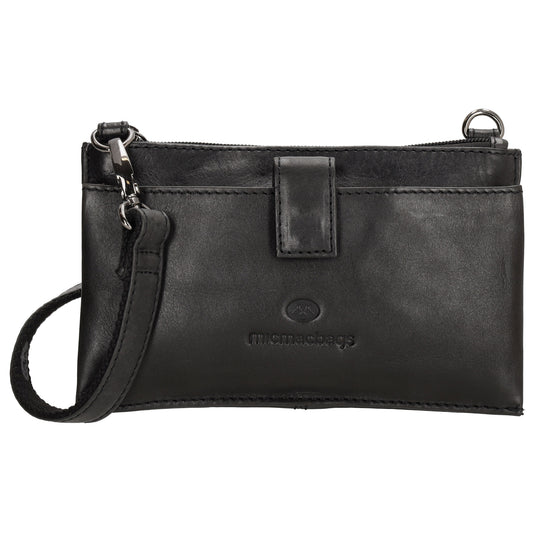 Handytasche| Minibag 20x12cm in Schwarz aus Leder