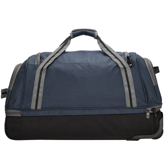 Trolleyreisetasche 60 x 32cm in Blau|Marine mit separatem Staufach unten - leder-accessoires.com