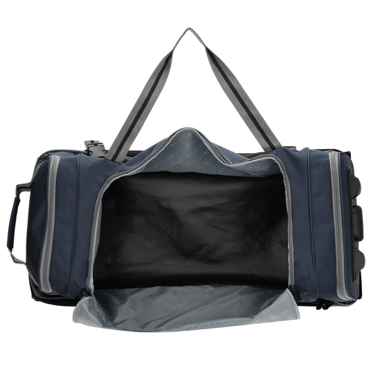 Trolleyreisetasche 80 x 36cm in Blau mit Seitentaschen - leder-accessoires.com