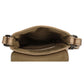 Handytasche| Minibag 10,5 x 16,5cm in Taupe aus Leder mit Überschlag