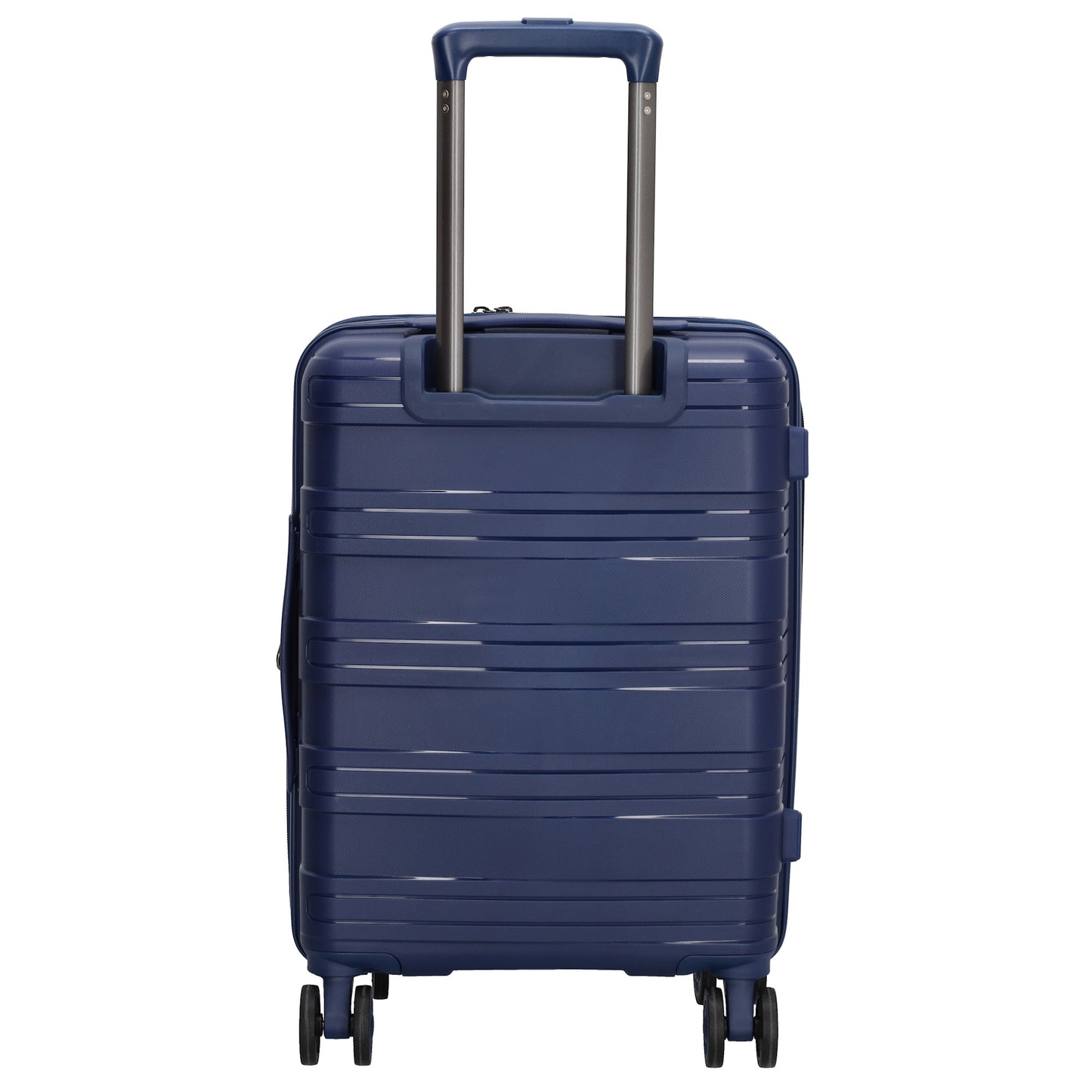 Reisetrolley|Handgepäck in Blau|Marine mit 4-Rad aus PP