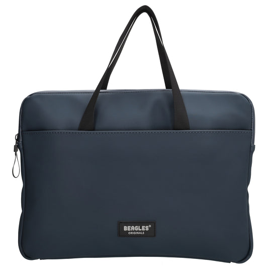 Businesstasche 34,5 x 24cm in Blau|Marine aus Polyester mit Reißverschluss