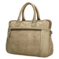 Businesstasche| Messenger Bag 38,5 x 28cm in Sand| Beige mit Vortasche