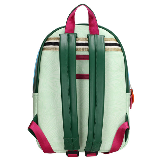 Kinderrucksack 25x35cm mit Dschungel-Muster in Grün - leder-accessoires.com