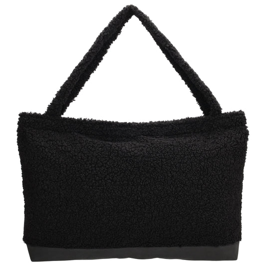 Teddyshopper XXL 60x36cm in Schwarz mit Reißverschluss - leder-accessoires.com