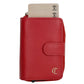 Kartenetui| Safty Wallet 11x7cm in Rot und Rundumreißverschluss