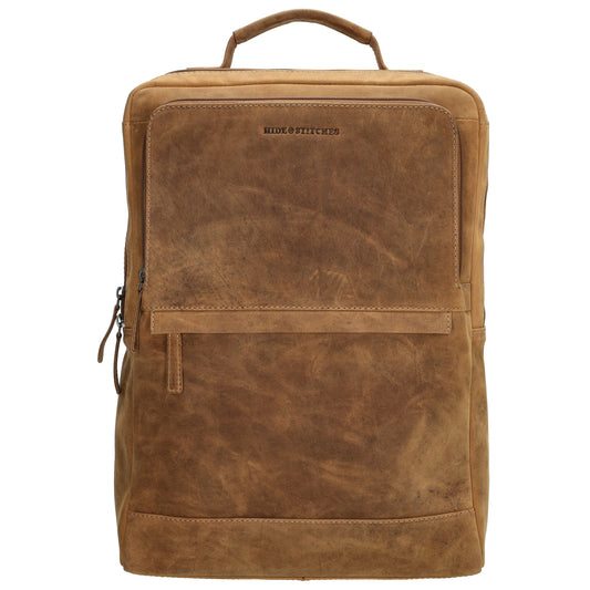 Businessrucksack 30x 41cm in Cognac aus Leder