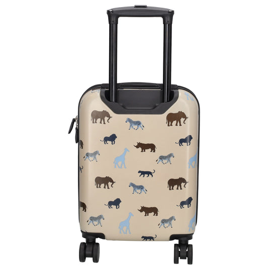 Reisetrolley "Tiere|Safari" 4-Rad 47cm in Kamel - leder-accessoires.com