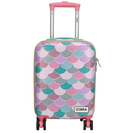 Reisetrolley "Meerjungfrau" 4-Rad 47cm in Lila - leder-accessoires.com