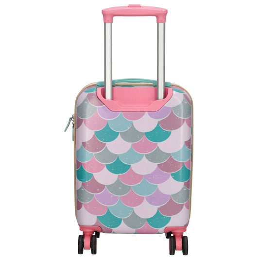 Reisetrolley "Meerjungfrau" 4-Rad 47cm in Lila - leder-accessoires.com