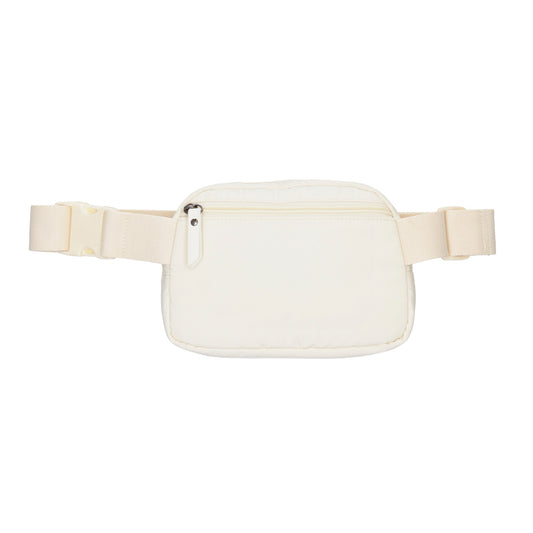Bodybag|Gürteltasche 19,5 x 14cm in Weiß wattiert