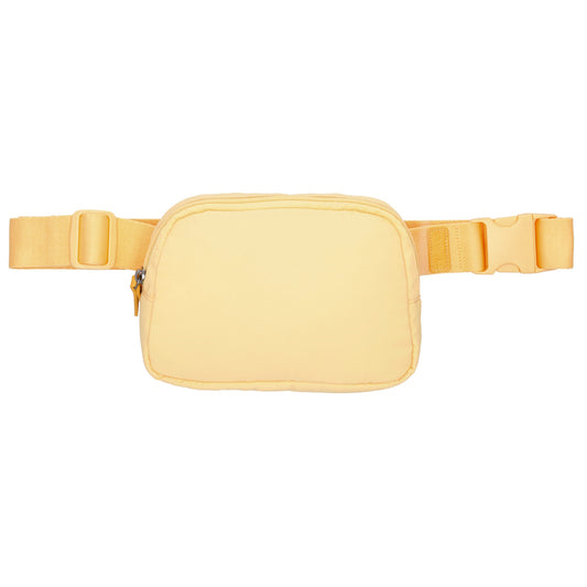 Bodybag|Gürteltasche 19,5 x 14cm in Gelb wattiert