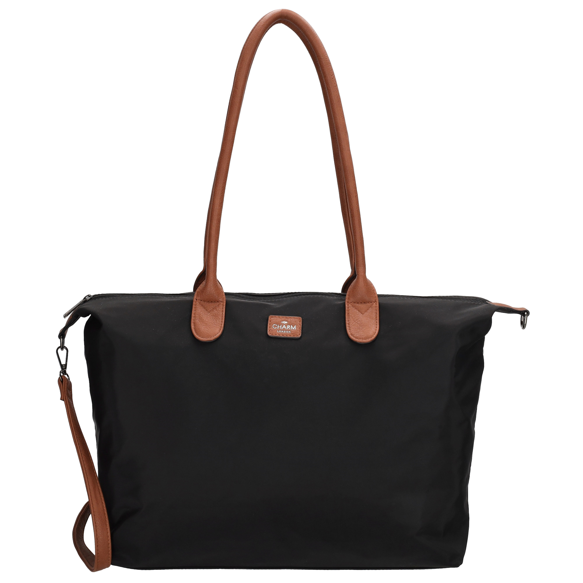 Shopper 51x33cm Schwarz aus Nylon|Polyester - leder-accessoires.com