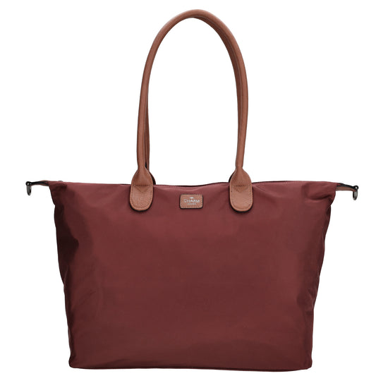 Shopper 51x33cm Weinrot aus Nylon|Polyester