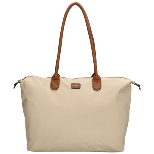 Shopper 51x33cm Natur|Sand aus Nylon|Polyester