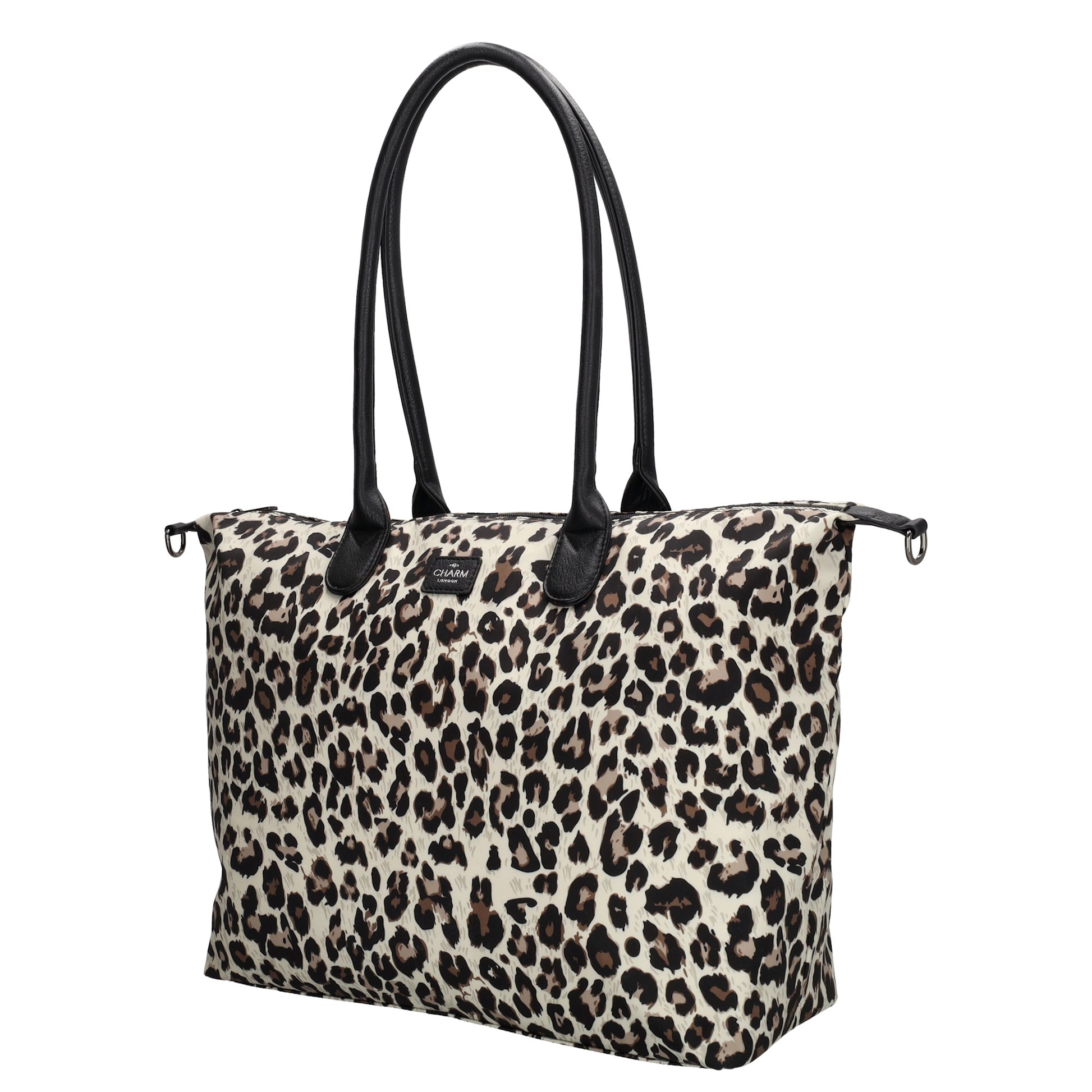 Shopper 51x33cm Leo-Optik aus Nylon|Polyester - leder-accessoires.com