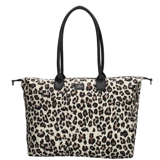 Shopper 51x33cm Leo-Optik aus Nylon|Polyester