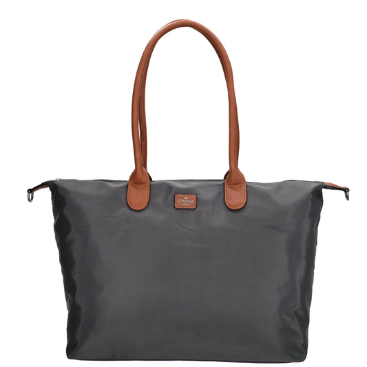 Shopper 51x33cm Dunkelgrau aus Nylon|Polyester