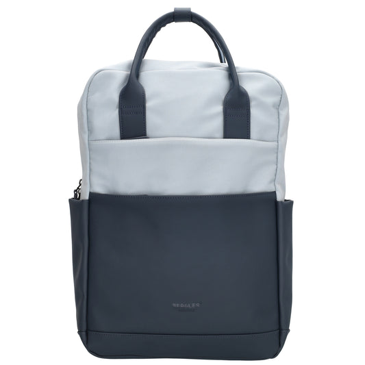 Business-|Schulrucksack 21 x 37cm in Blau mit Aufsteckfunktion Trolley - leder-accessoires.com