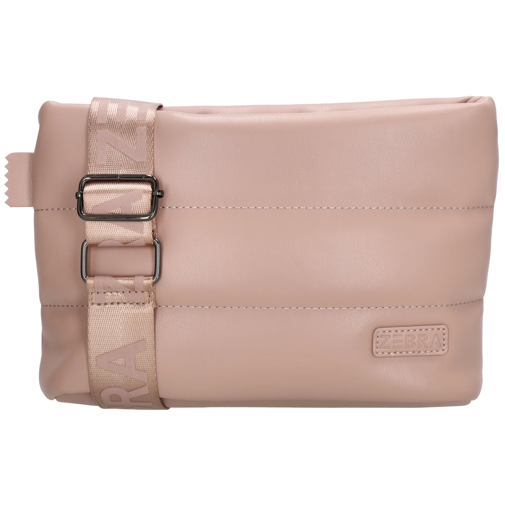 Umhängetasche gesteppt 24x16cm in Altrosa aus Kunstleder - leder-accessoires.com