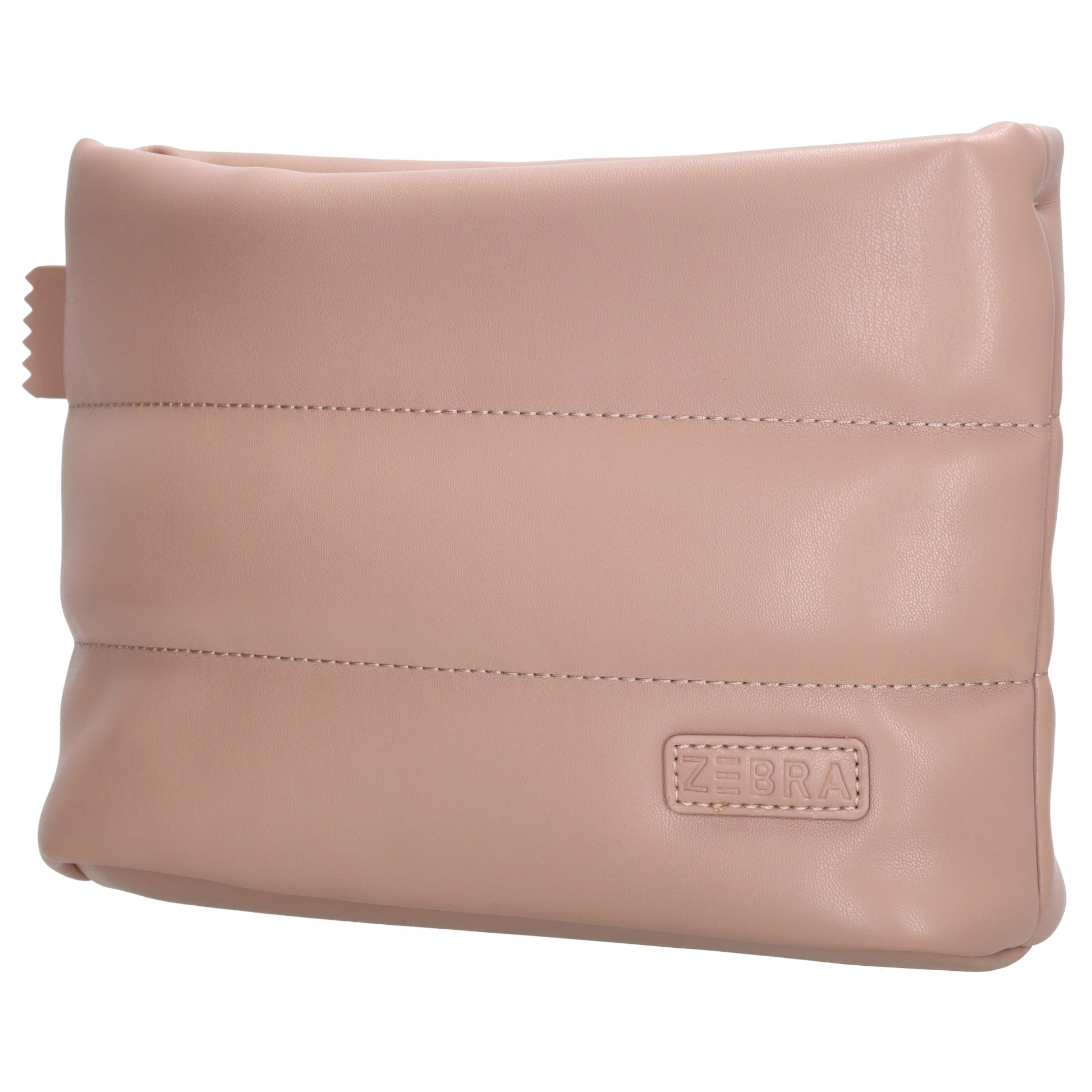 Umhängetasche gesteppt 24x16cm in Altrosa aus Kunstleder - leder-accessoires.com