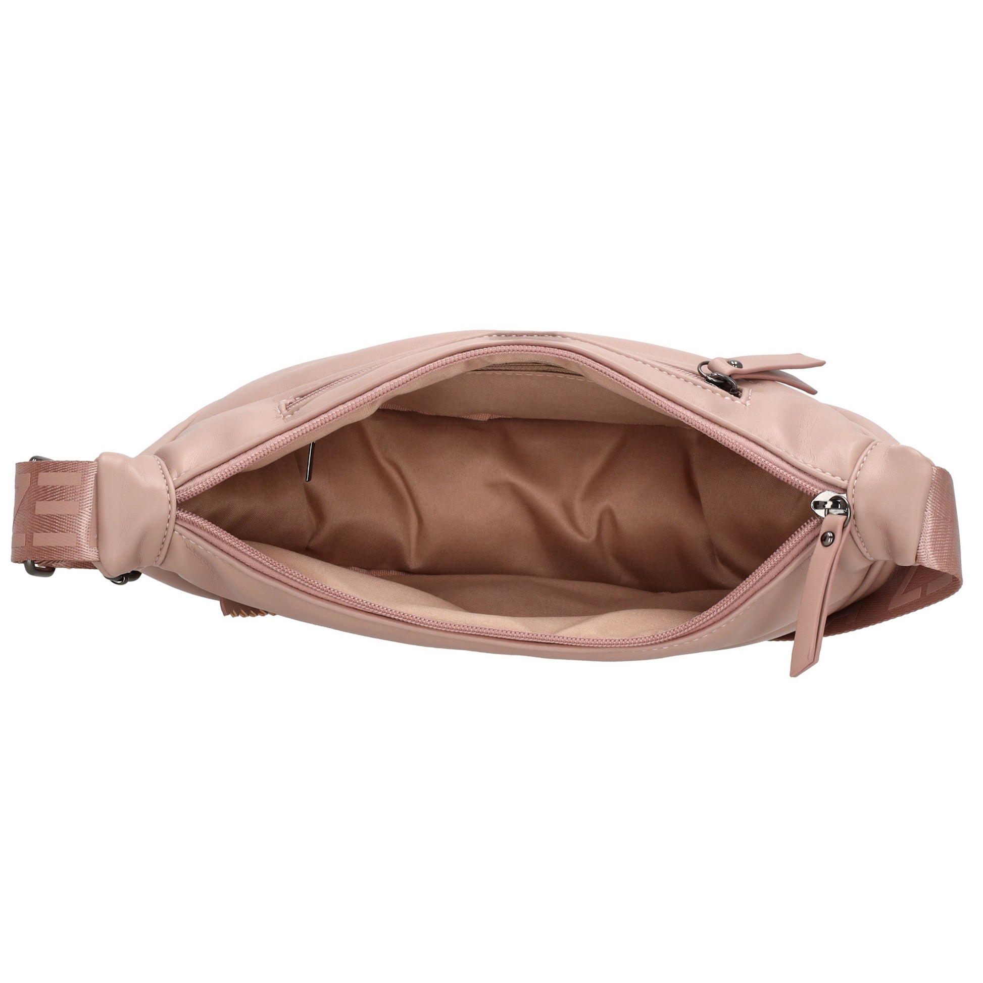 Bodybag gesteppt 33x16cm in Altrosa aus Kunstleder - leder-accessoires.com